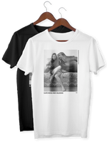 T-shirt: Kate Moss med valross