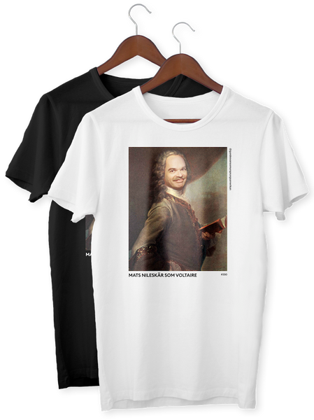 T-shirt: Mats Nileskär som Voltaire