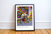 #746 - Keith Haring dricker växtnäring - A3 Poster