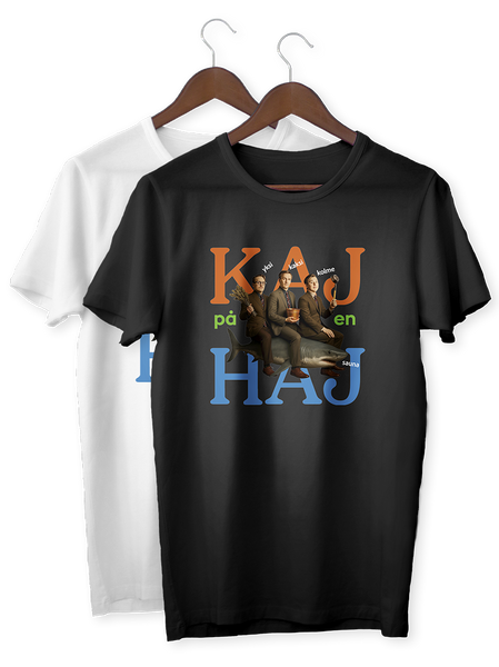 T-shirt: Kaj på en haj