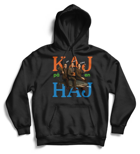 Hoodie: Kaj på en haj