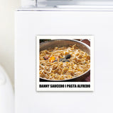 Danny Saucedo i pasta Alfredo - Kylskåpsmagnet