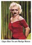 [Utförsäljning av äldre design] Edgar Allan Poe som Marilyn Monroe - A3 Poster
