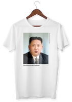 T-shirt: Kim Jong Un med pussmun