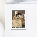 Paris Hilton på stilton - Kylskåpsmagnet