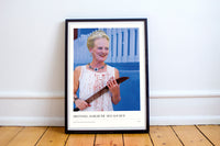 #148 - Drottning Margrethe med machete - A3 Poster