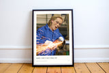 #392 - Meryl Streep med vinkelslip - A3 Poster